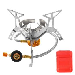 Camping Gas Stove Burner Split Ultralight Cookware Furnace for Outdoor Camping Equipment Hiking Backpacking Picnic Stove Head