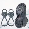 1pair Outdoor Five-tooth Crampons; Non-slip And Anti-fall Shoe Cover For Cycling Mountaineering; Protective Equipment